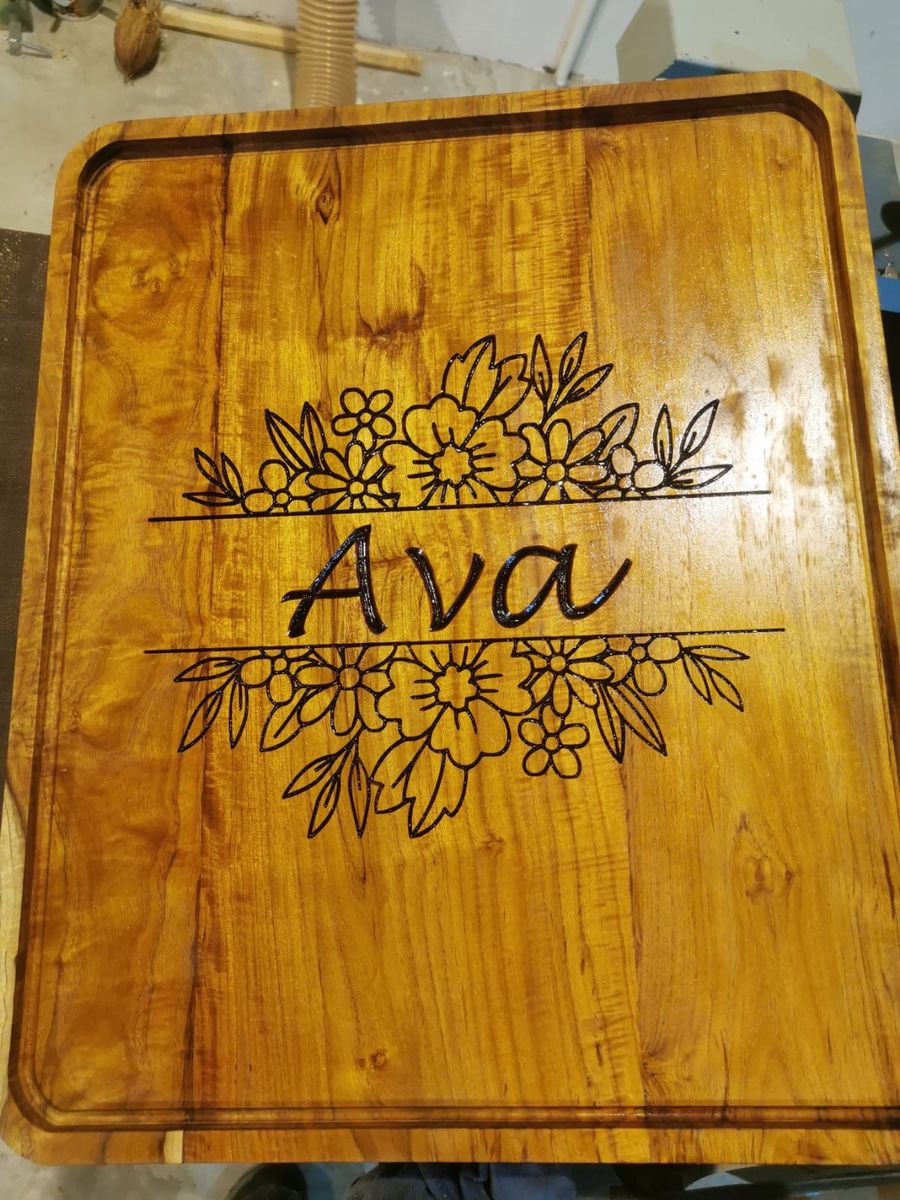 Engraved serving board