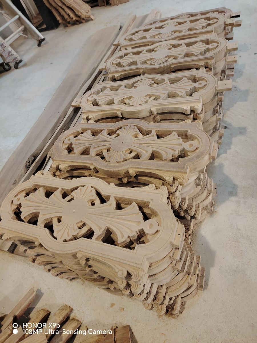 Carved brackets