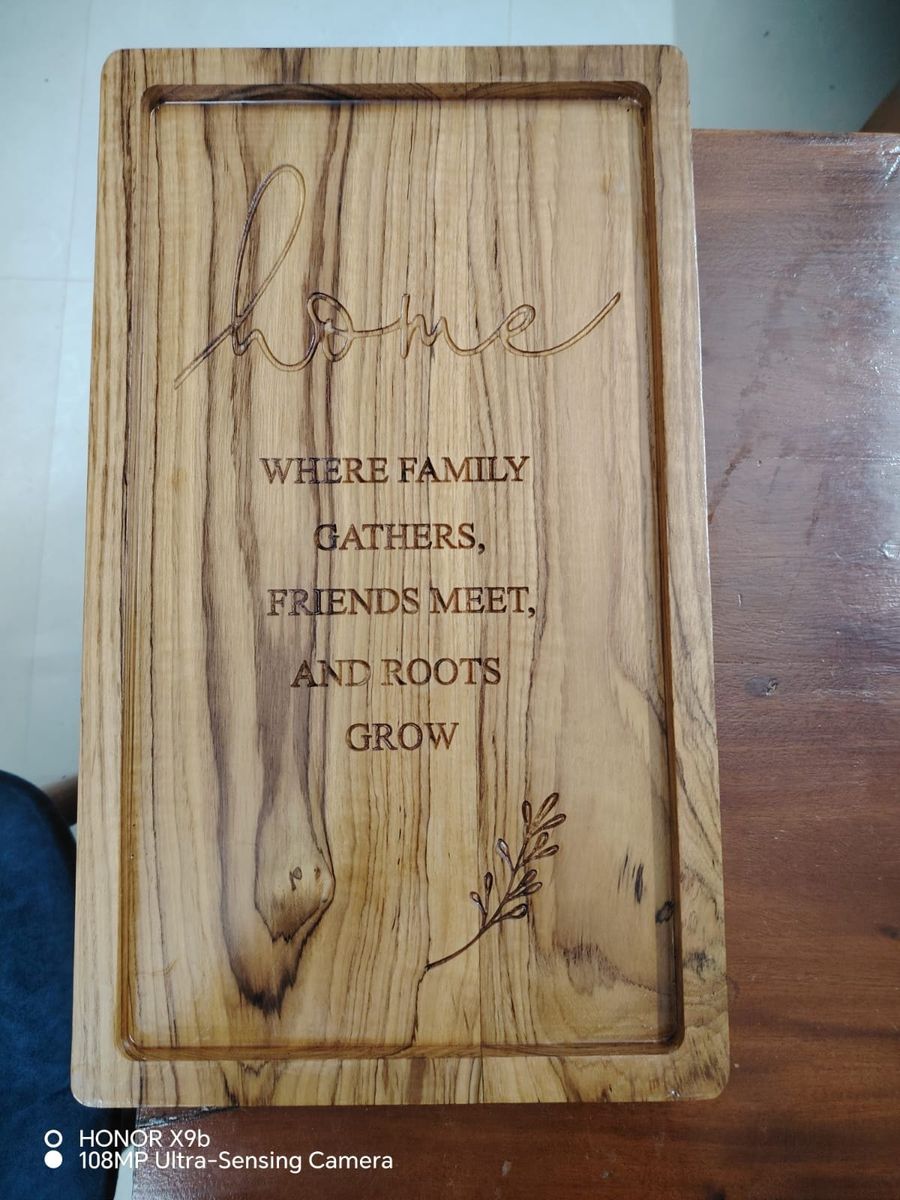 Engraved house board