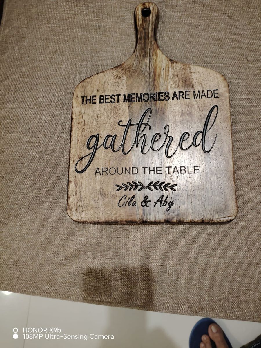 Engraved serving board