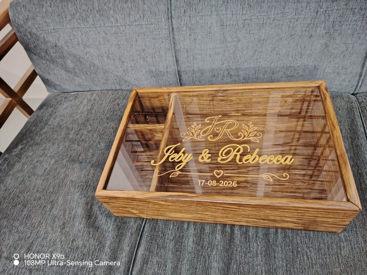Engraved serving tray