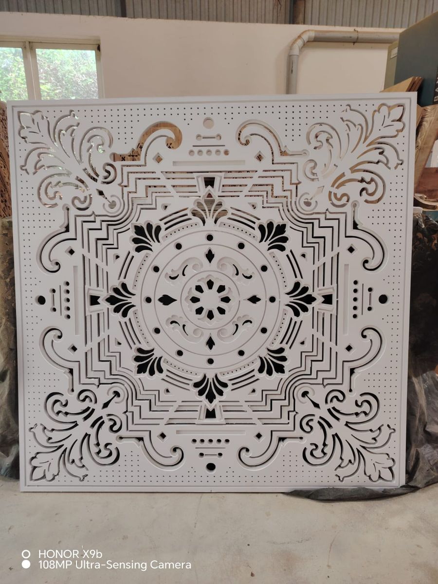 Pierced ceiling screen