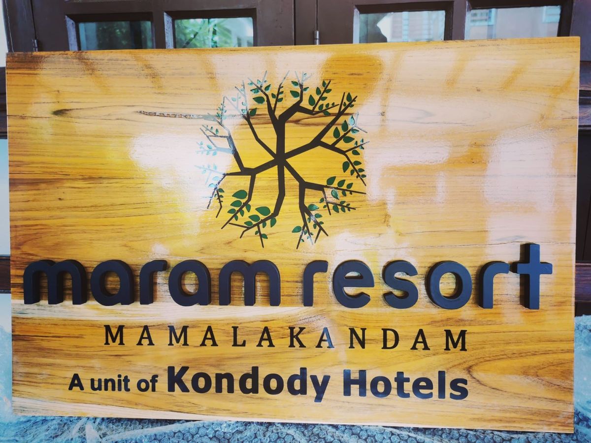 Resort signboard
