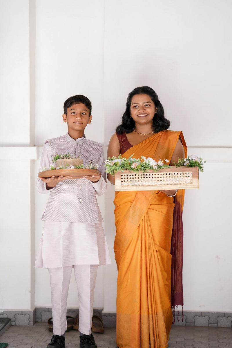 Wedding trays, carried