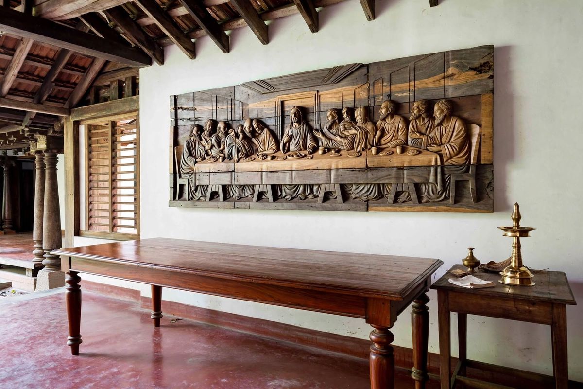 The Last Supper, in a house